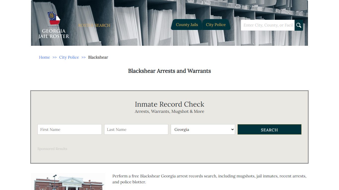 Blackshear Arrests and Warrants | Georgia Jail Inmate Search